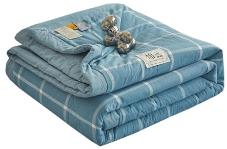 Primaverile Estivo Copriletto Trapuntino Cotone Per Letto Per Singolo/ Matrimoniale/Una Piazza e Mezza Morbida Coperta Leggera Trapunta Estiva Morbido E Confortevole(Color 2,150x200cm/only 1 Quilt)