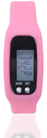 Antilog Pedometer Bracelet; Smart Bracelet Watch Wristband Calorie Counter Fitness Tracker (Pink)