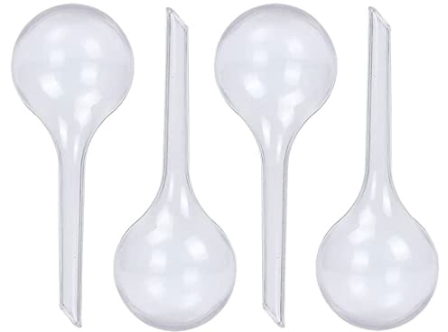 Hsthe Sea Uppsättning av 4 bevattningsbollar, växtbevattningsglober set, vattenfria törstbollar, nedsänkbar för dekoration och krukväxter, transparent plast