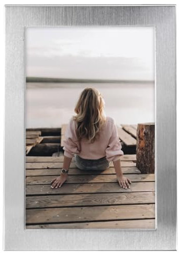 Hama Cornice portafoto da 10 x 15 cm (cornice per foto, verticale, orizzontale, da appendere, da appoggiare, da appendere, in velluto, retro in velluto, vetro formato immagine 10 x 15 cm), colore: