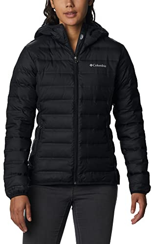 Columbia Lake 22 II, Veste à Capuche Déperlante pour Femme - Noir - S