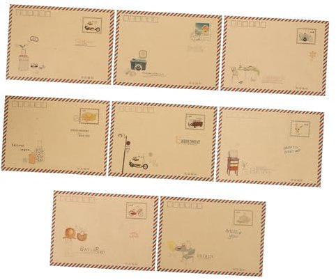 EXCEART 8st Briefumschläge B6 Bürobedarf Kraftpapier