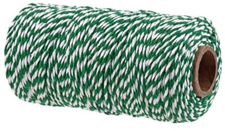 100 m de ficelle de boucher pour travaux manuels, 2 mm de ficelle de boulanger colorée pour la cuisine, la viande, l'emballage de cadeaux, les travaux manuels, le jardinage, les travaux manuels (vert)