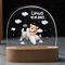 Fallover Personalisiertes LED Nachtlicht, Geschenk zur Geburt oder Taufe. Niedliches Tierdesign für das Kinderzimmer, mit Namen Geburtsdatum, Nachttischlampe für das Kinderzimmer, Geschenk Babys