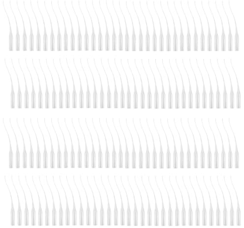Lot de 600 micro-pointes de colle, applicateur de colle de précision, micro-pointes d'extension de colle en plastique, embouts d'extension de colle pour laboratoire, loisirs créatifs, outils de