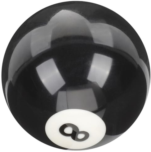 SOPOTUTU Bola de Billar 8 de Resina Negra para Mesa de Pool | Pulido Fino y Superficie Lisa, Marcas de Entrenamiento, para Clubes, Barras y Áreas de Arcade