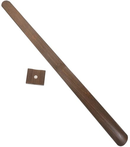LIFKOME Magnetiskt Skohorn Skaft i Valnötsfärgat Trä Ergonomiskt och Halkfritt för Äldre och Gravida Praktiskt och Hållbart Skolyftverktyg för Enkel Påtagning för Hem och Väggupphängning