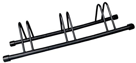 KiBcsLic Portabiciclette da Pavimento Base di Appoggio Bicicletta Libera con Tubo Acciaio Ferro Spesso Protegge La Bici da Graffi E Usura Adatto a Deposito ESP, Portabiciclette per 3 Biciclette