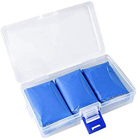 Fixget 3Pcs Lehm Professionelle Lackreinigungsknete zur Lackpflege und Felgenreinigung Auto Detaillierung Magic Clay Bar Reiniger für Autos, Trucks, Wohnwagen (3pcs)