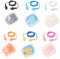 Lot de 6 bouchons d'oreille en silicone avec corde, bouchons d'oreille insonorisés, bouchons d'oreille de natation, bouchons d'oreille insonorisés, bouchons d'oreille anti-bruit, bouchons d'oreille