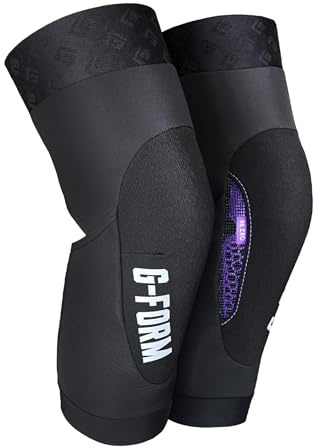 G-Form Terra Mountain Bike Knieschützer - Knieschutz für Mountainbiking, Skating, Motocross, Motorradfahren & mehr - Knieschützer mit Schutzpads - Schwarz, Erwachsene X-Größe