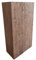 TOTAL WOOD 2012 Lagerschrank, Gartenschrank, Werkzeugschrank, Geräteschuppen mit Doppeltür für den Innen- und Außenbereich, Dunkles Walnuss-Tannenholz 80 x 40 x 150 cm (BxTxH) (Modell A)