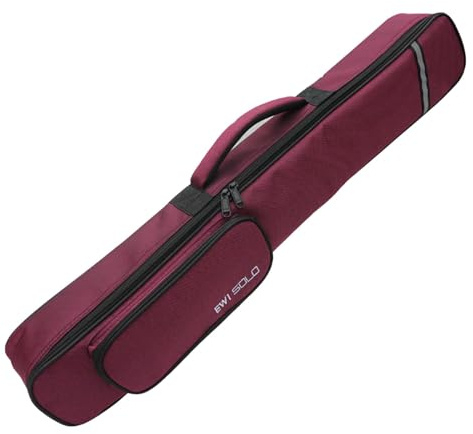 kowaku Custodia portatile per clarinetto per sassofono soprano, borsa per viaggi sul palco, Vino rosso