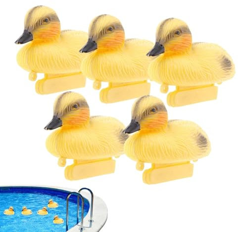 Caneton flottant jaune - Figure de canard réaliste, rappel réaliste pour oiseaux aquatiques | Photographie de la nature et utilisation dans le jardin, décoration d'étang et hangars de chasse, esp