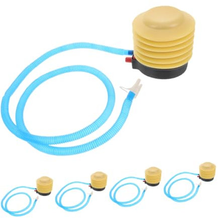 DINHEAROM 5pcs Foot Pump Air Mattress Inflation Portable Inflatable Pump for Camping Yoga Bed Exercise Ball Balloon Balls Swimming Ring Toys
