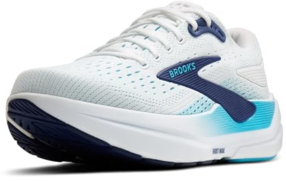 Brooks Ghost Max 3 sneakers för män, Ljus vit beacon blå teal, 45 EU