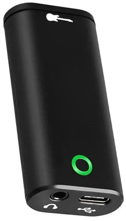 SENECESLI Interfaz de Audio para Guitarra Tarjeta de Sonido de Grabación Interna de Bolsillo con Puerto Tipo C para Teléfono IOS, Tableta, para Teléfonos Inteligentes Android, Tabletas,