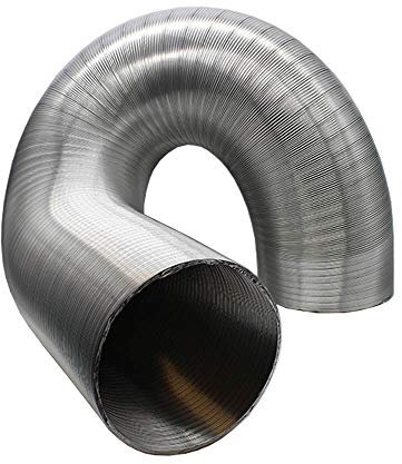 Kair Semi-Rigid Aluminium Hose 102mm Dia - 3 Metre Length Hose for Fans, Cooker Hoods and Ventilation