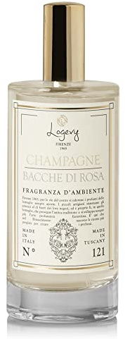 LOGEVY - Parfumeur pour Environnements pour Le Bien-être de la Personne et de la Maison - Champagne et Baies Roses (100 ML Eco Spray)
