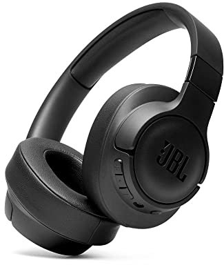 JBL Tune 710 BT Wired and Wireless Over-Ear Headphones with Built-In Microphone, Multi-Point Connection and Hands-Free Controls, Black