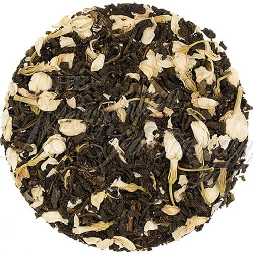 Denise's Fine Tea, Premium, Decaf Jasmine Green, Decaf Green Tea, Decaf Green Tea, Loose Leaf (100g) - Caffeine removed naturally using CO2