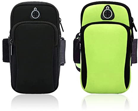 2 Piezas Brazalete Movil Running Deportivo,Bolsa de brazo deportivo profesional, Brazalete Móvil Deportivo Universa,Brazalete Móvil Deportivo Ajustable, Impermeable Teléfono Brazalete,hasta 7.0