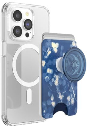 PopSockets: PopWallet+ för MagSafe – korthållare med integrerat utbytbart PopTop för smartphones och fodral – Phantom Aspen