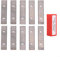 Vilgftyiet 10PCS Solid Carbide Reversible Scraper Blades 50x12x1.5mm Double-Edged for Woodworking Planer
