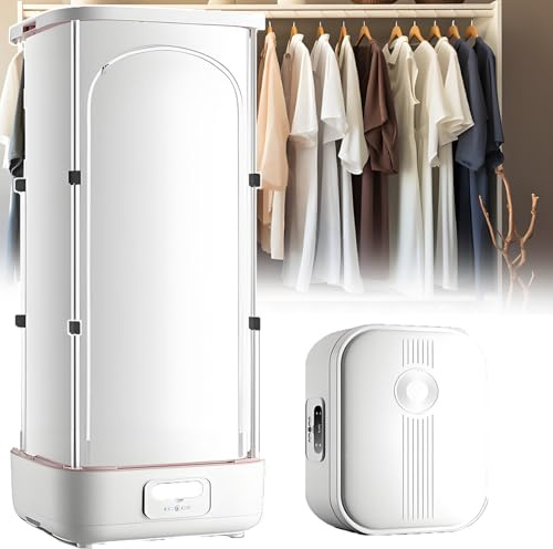 ErShangMao Plancha De Vapor Vertical Inalámbrica Automática para El Hogar - Secadora De Ropa De 900 W - 2 En 1, Capacidad De 10 Kg, para Desodorizar Y Secar, Plegable