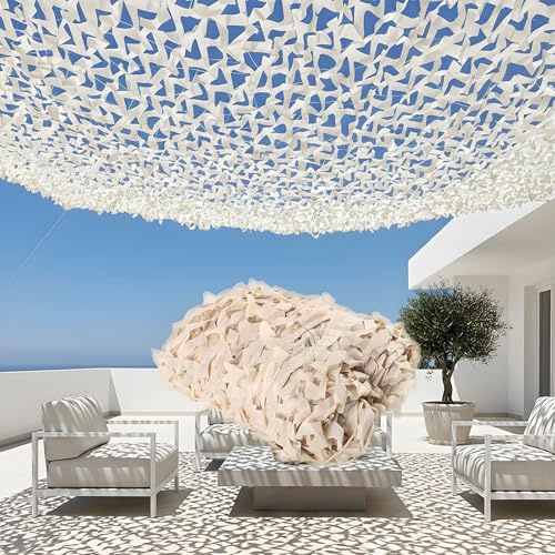 210D Oxford Camouflage Netting, Army Camo Netting, Lightweight Ripstop Camo Net, for Garden Sunshade Hunting Blind Party Decoration Privacy Screen UV Protected Garden Fences(2x4M)