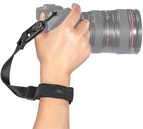 SMALLRIG Correa de muñeca Universal para Cámara con 2 Clips de Liberación Rápida para DSLR/SLR Sony Canon Nikon Olympus Fujifilm Pentax - PSW2398