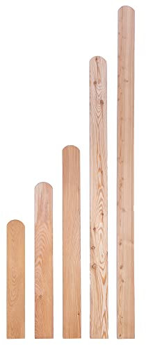Gartenwelt Riegelsberger Premium Zaunlatten Typ A 20x95 mm Höhe 60 cm Lärche Holzzaun Zaunbrett Gartenzaun Vorgartenzaun Balkonbrett Friesenzaun