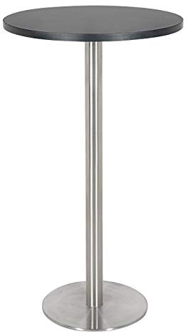 SixBros. Barstehtisch Schwarz Rund 60x60x105 M-BT105H/8414