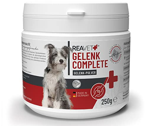 ReaVET Gelenk Complete Polvere articolare per cani – Prodotto naturale con cozze verdi per cani, artiglio del diavolo, farina di salmone, polvere per cani adulti e anziani