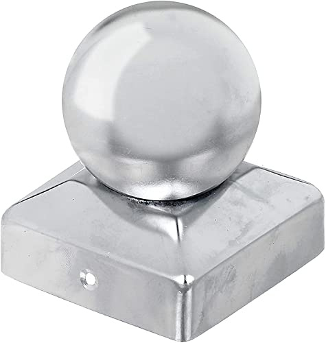 Wovar Pfostenkappe Edelstahl Kugel für 7 x 7 cm Pfosten - pro Stück