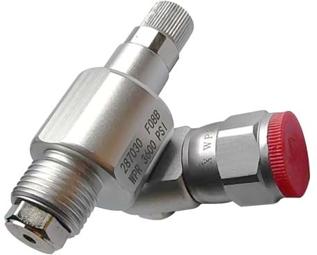 287030 CleanShot - Válvula de cierre para Graco, pistola de pulverización de pintura sin aire, junta giratoria sin aire, rosca de junta de pulverización con válvula de control