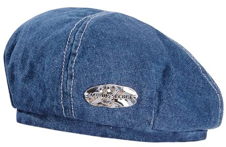 ZLLkeji Baskenmütze Denim Koreanisch Stil Frauen Barett Cap Stylish and Elegant Warm Beret Herbst Winter Frühling Newsboy Mütze Damen Blau