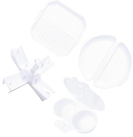 HOLIDYOYO Juego De Vaporera Con Forma De Microondas Caja Para Freír Patatas Parrilla Para Tocino Herramienta Para Hornear Para Uso Doméstico