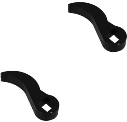 Mikikit 2 Teiliges Ratschenschlüssel Brecheisen Stemmwerkzeug Zubehör Holzbearbeitungs Stemmeisenkopf Robuster Abrissstangenkopf Robuster Zugstangenkopf Paletten Stemmeisenkopf