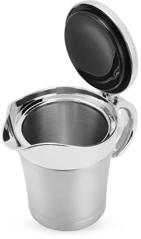 Saucières thermiques à double paroi en acier inoxydable avec couvercle à charnière