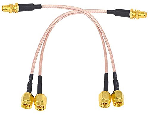 Cpolebev WiFi Antenna Coaxial Cable SMA Female To Y-Type 2XSMA Male Straight Splitter Combiner Extension Pigtail Cable RG316