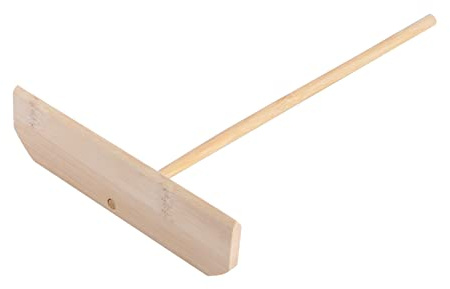 Mikinona Spalma Crepes in Legno Rastrello A Forma di T per Una Distribuzione Uniforme