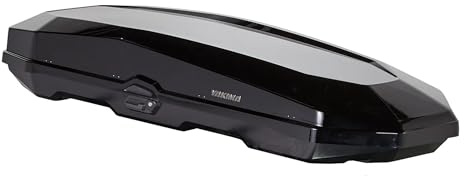 Yakima CBX XXL 21.5 Cubic Foot Vehicle Rooftop Premium Cargo Rugged Carrier Gear Box with Dual Sided Opening and SKS Security Locks, Black