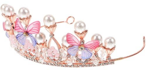 Zerodeko Couronne pour Filles Serrage-Tête Garçon et Filles Taille Unique Bandeau Coiffure Créatif Rose Accessoire Anniversaire Bébé et Fête