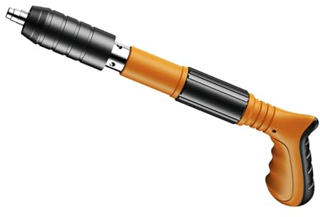 Pistola sparachiodi manuale in acciaio for pareti in cemento, mini potente chiodatrice portatile for installazione a soffitto, lavorazione del legno, strumenti for chiodatura(Orange A)