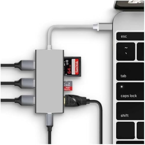 Nilox nlx-tc-7hubml – Mini Docking Station 8 in 1 USB Type-C, ()