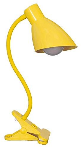 TECNOLUX EURO LAMPARA DE MESA DE LA MANGUERA EL MODELO PINZA COLOR AMARILLA Solo se puede utilizar bombilla LED 5w.