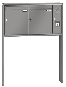 RENZ / RS2000 / 2 buzón independiente con campo de voz, color RAL, volumen 23 L, para empotrar en hormigón/tu buzón