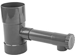 Bradas Sammler Regenwasserfänger mit Ventil, 100mm, Grau