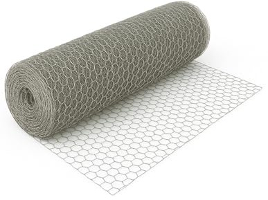 Jardin202 - Malla Hexagonal Galvanizada para Cercados | Ideal para Jardín y Protección de Animales | Rollos de 0,5x10m, 1x10m, 1x25m y 1x50m | 50mm 1x25m (Plata)